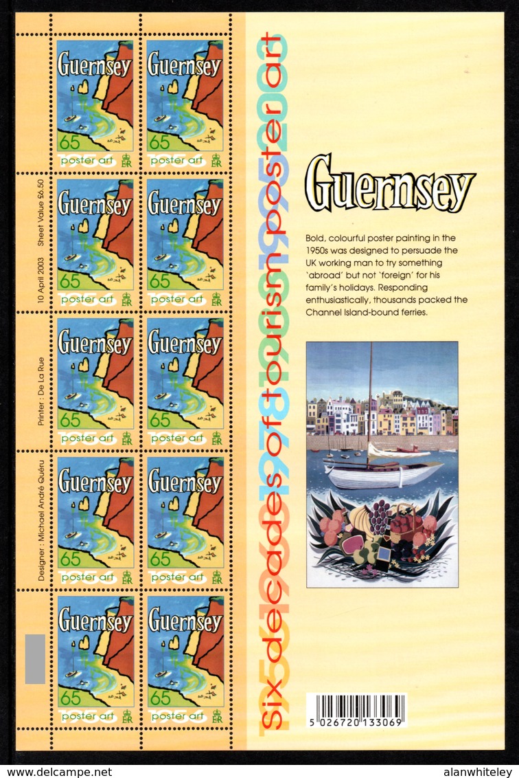 GUERNSEY 2003 EUROPA / Poster Art: Set of 6 Sheets UM/MNH