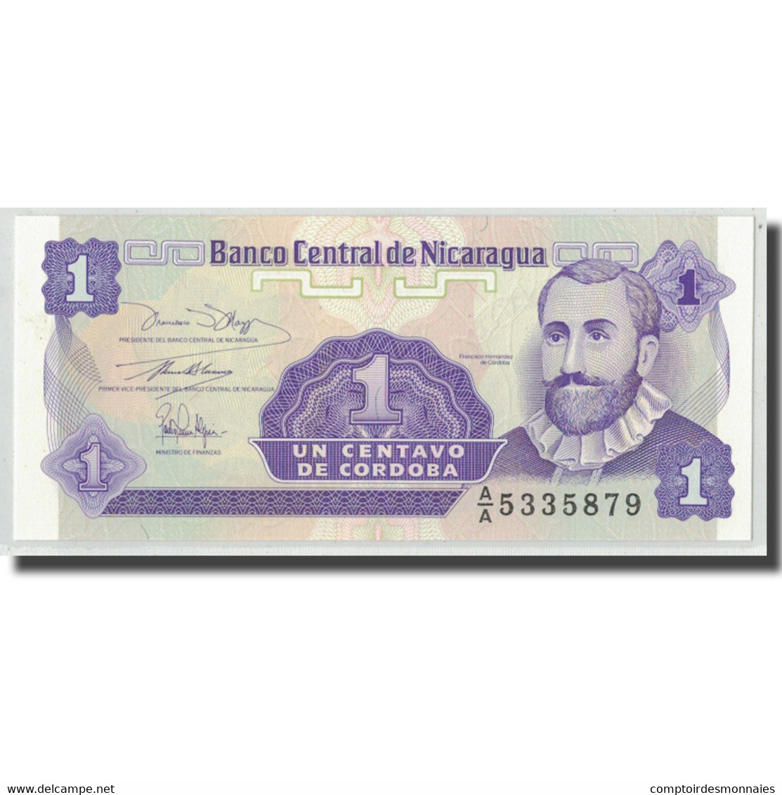 Billet, Nicaragua, 1 Centavo, KM:167, NEUF - Nicaragua