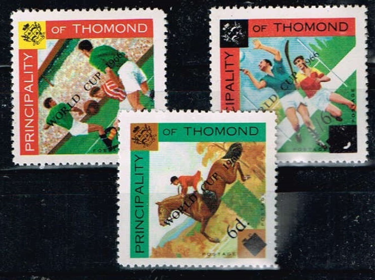 Principality Of Thomond.1966 World Cup.Soccer.Football.Fussball.Overprint.MNH** - 1966 – Inghilterra