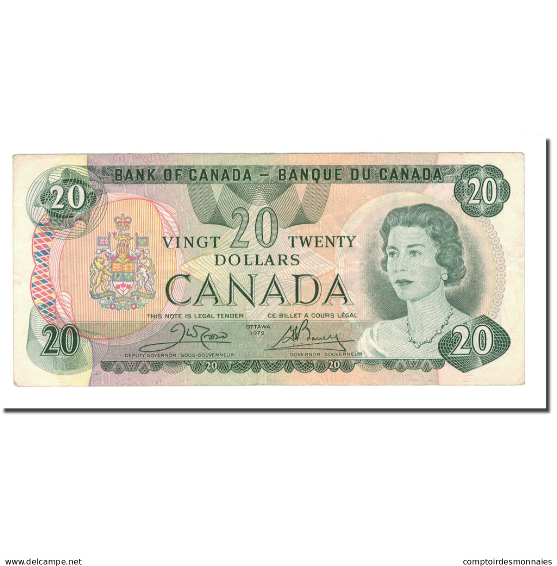 Billet, Canada, 20 Dollars, 1979, KM:95c, TTB - Kanada