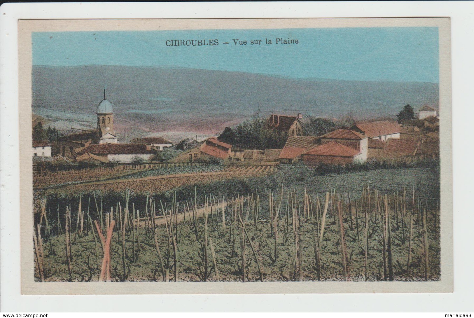 CHIROUBLES - RHONE - VUE SUR LA PLAINE - Chiroubles