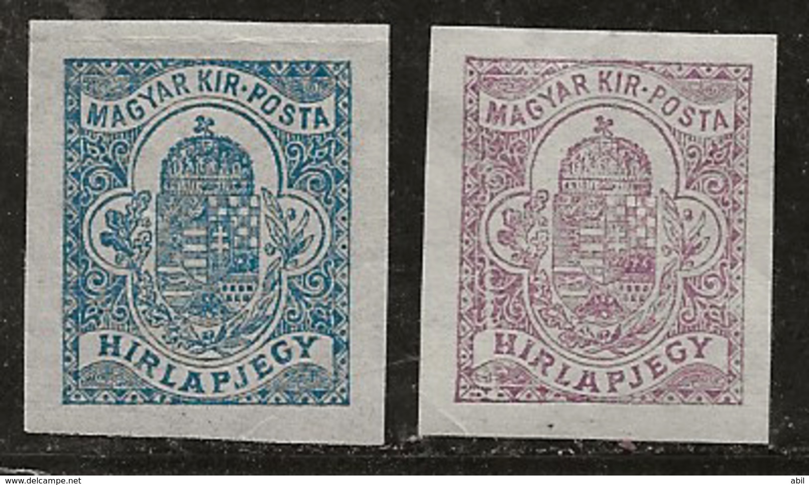 Hongrie 1920-1922 N° Y&T : JO. 12 Et 13 ** - Journaux