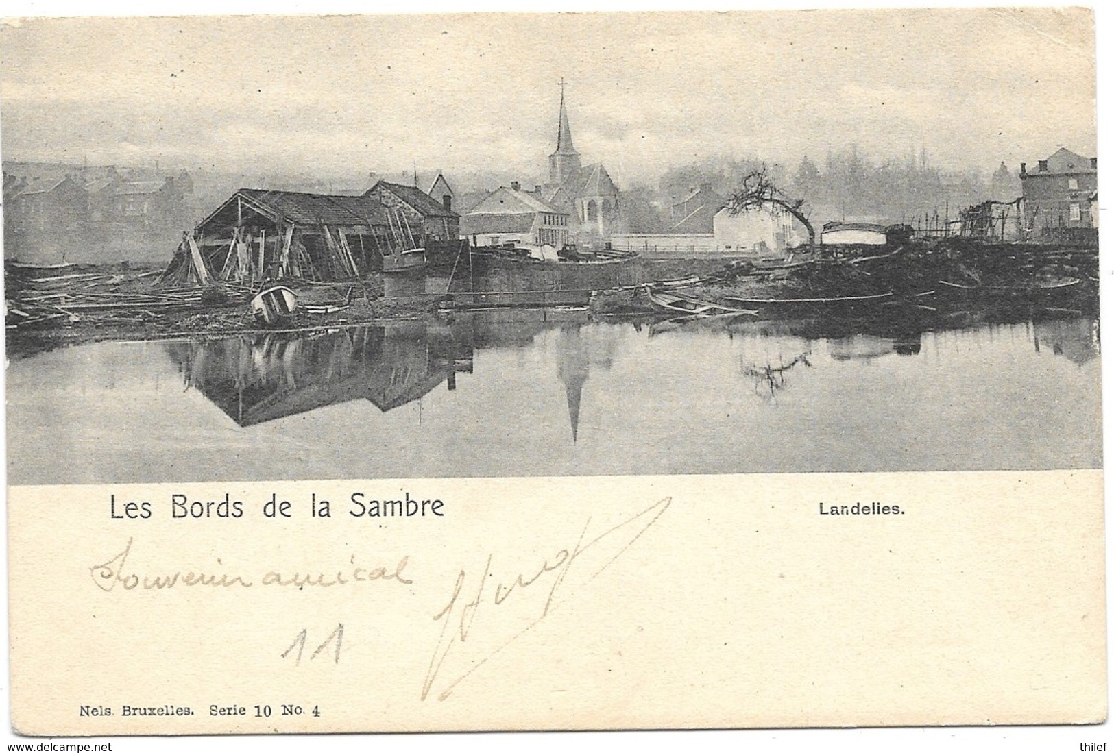 Landelies NA11: Les Bords De La Sambre 1904 - Montigny-le-Tilleul