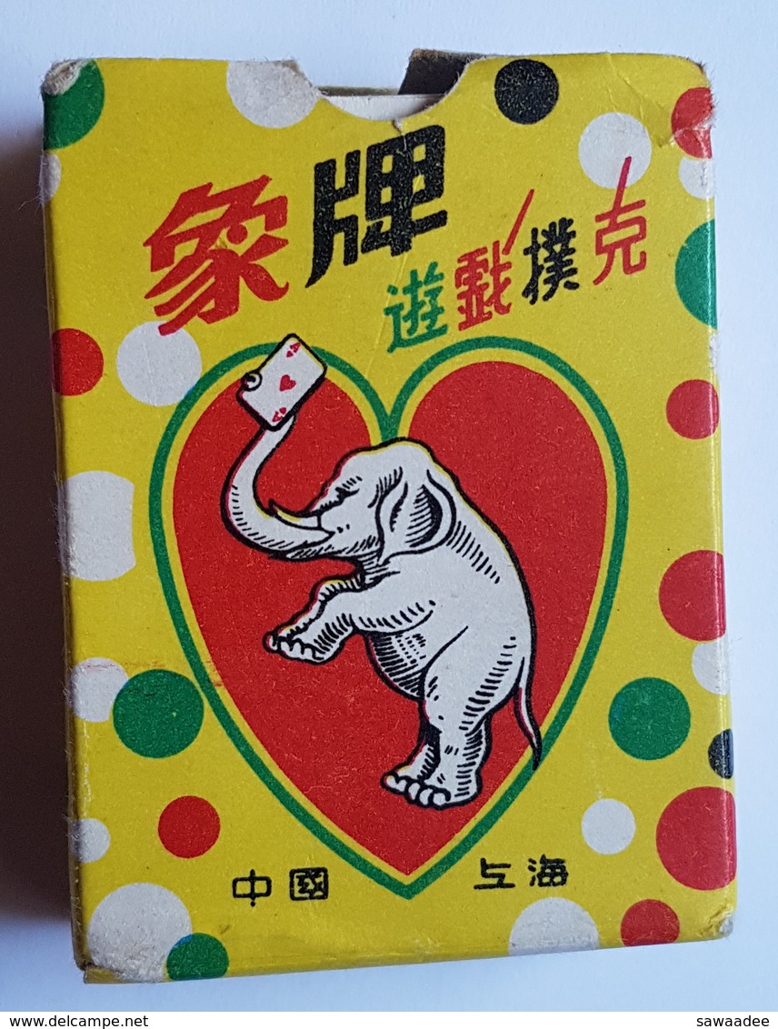 MINI JEU DE CARTES - ELEPHANT - CHINE SHANGAI - 54 CARTES - COMPLET - 54 Cartes