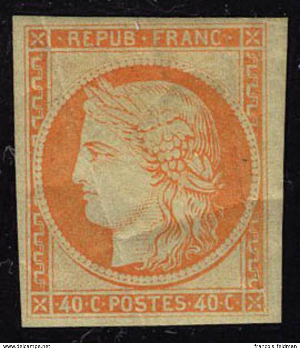 Neuf Avec Charnière N° 5g, 40c   Orange Type Cérès, Réimpression T.B. - Sonstige & Ohne Zuordnung