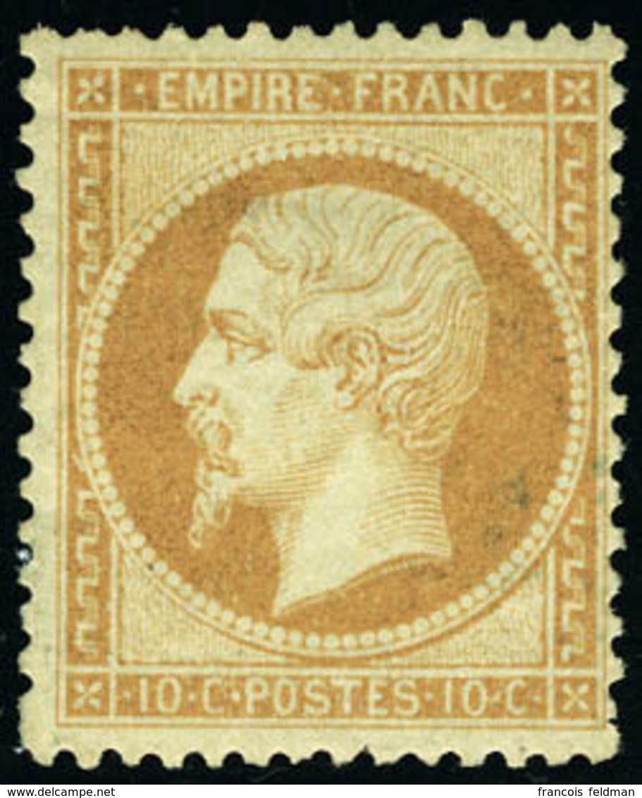 Neuf Avec Charnière N° 21, 10c Bistre, T.B. Signé JF Brun. - Altri & Non Classificati