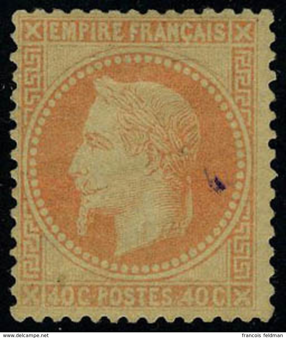 Neuf Avec Charnière N° 31, 40c Orange T.B. Signé Brun - Altri & Non Classificati