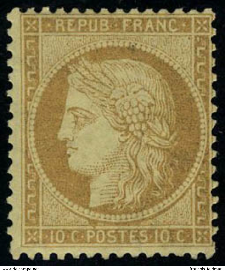 Neuf Avec Charnière N° 36, 10c Bistre Jaune TB - Altri & Non Classificati