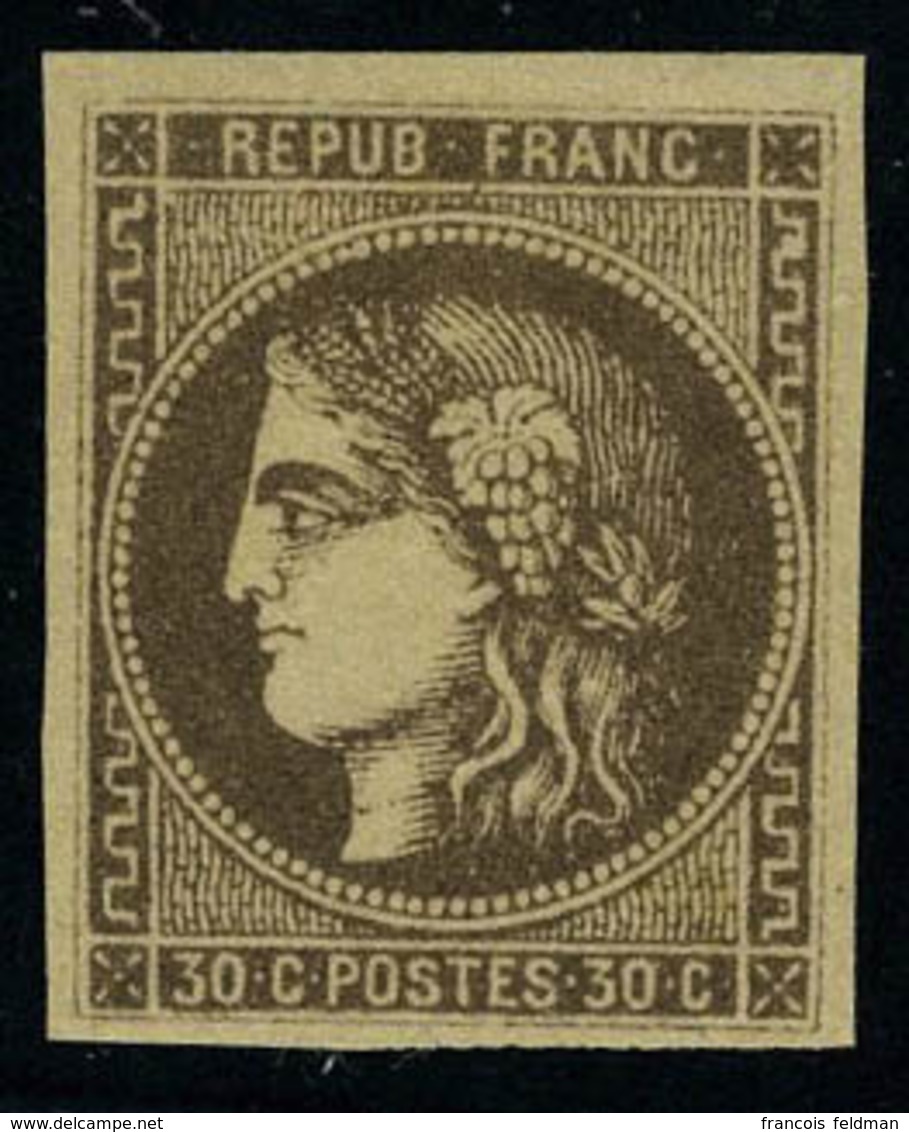 Neuf Avec Charnière N° 47, 30c Brun T.B. - Altri & Non Classificati