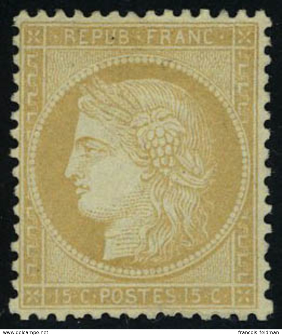 Neuf Avec Charnière N° 59, 15c Bistre Petits Chiffres, T.B. - Altri & Non Classificati