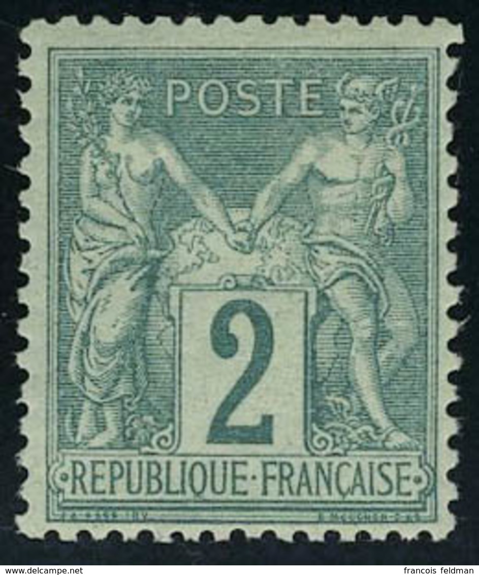 Neuf Avec Charnière N° 74, 2c Vert Type II T.B. - Sonstige & Ohne Zuordnung