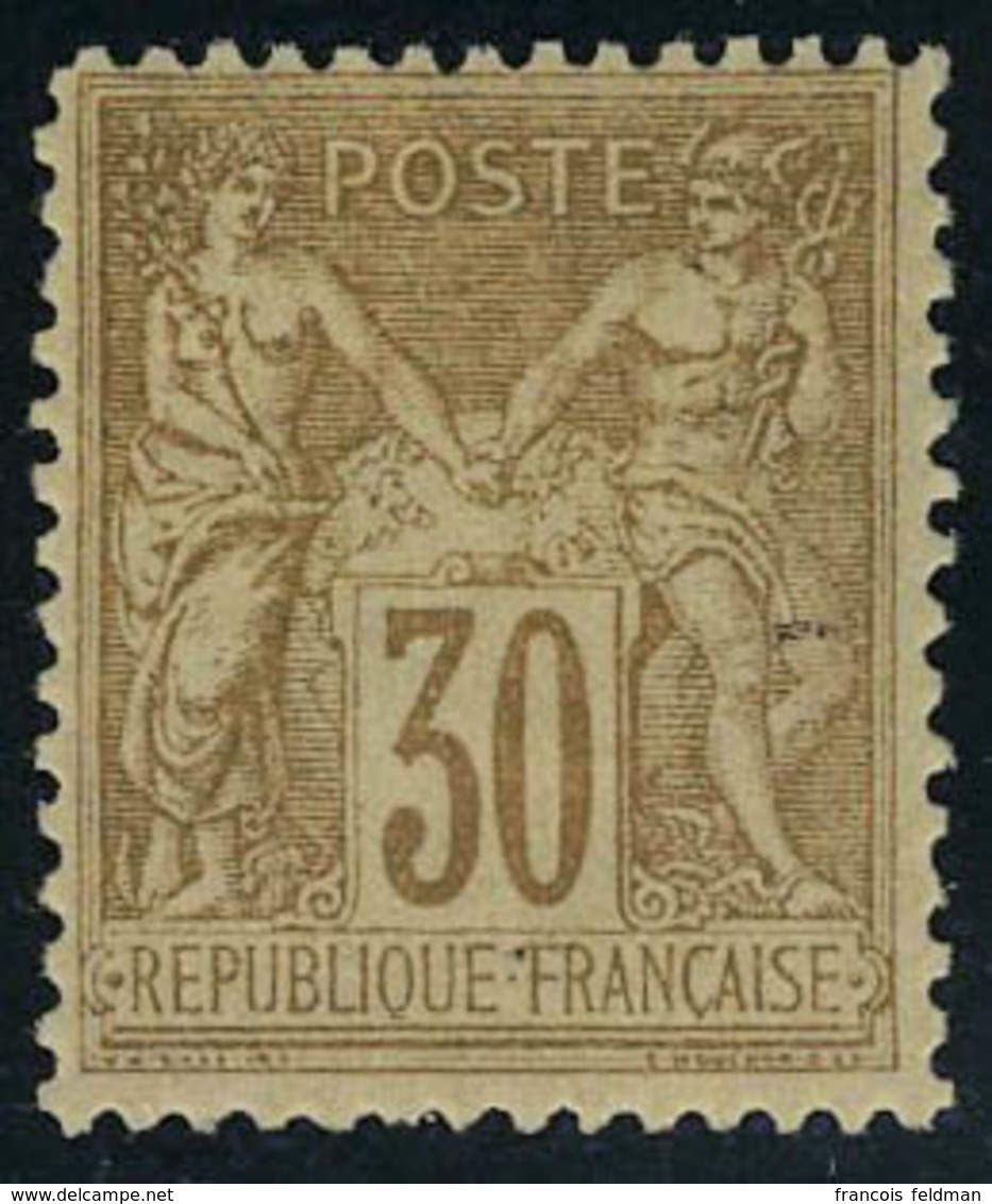 Neuf Avec Charnière N° 80, 30c Brun Jaune Type II T.B. - Altri & Non Classificati