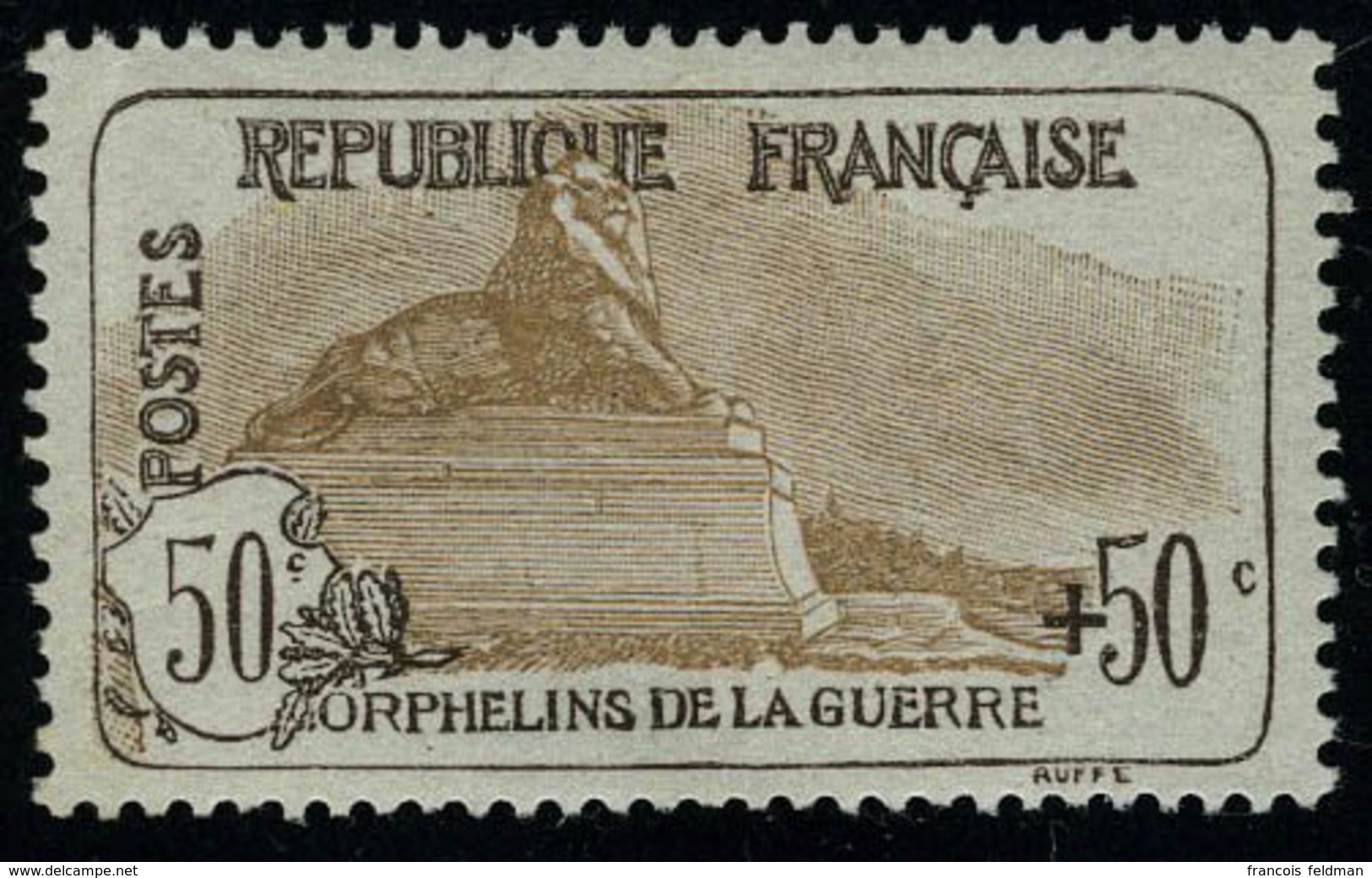 Neuf Sans Charnière N° 153, 50c + 50c Orphelins, T.B. Signé JF Brun - Sonstige & Ohne Zuordnung