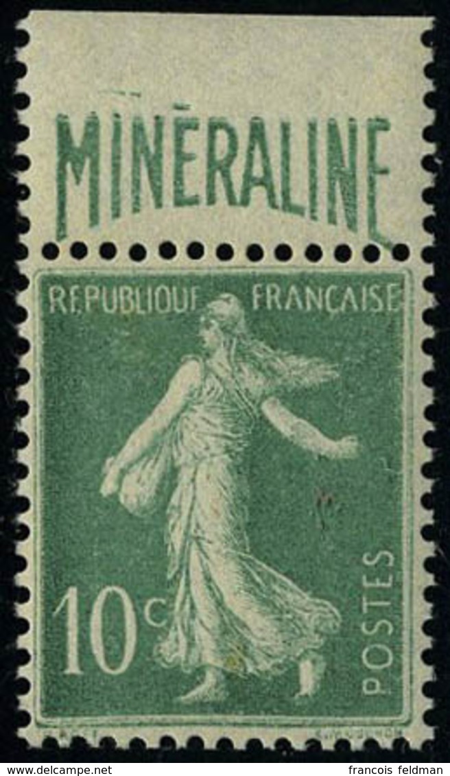 Neuf Sans Charnière N° 188A, 10c Vert Minéraline, Bandelette En Haut T.B. - Altri & Non Classificati