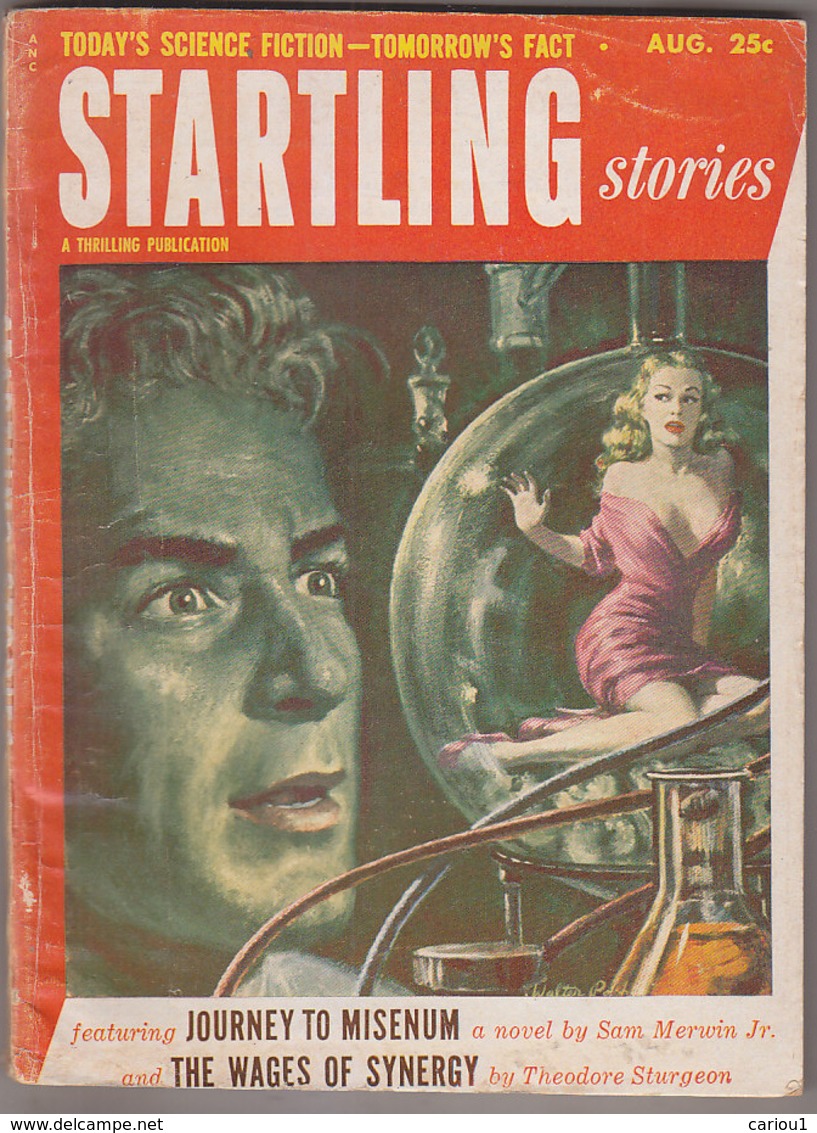 C1   STARTLING STORIES 08 1953 SF Pulp Walter POPP Theodore STURGEON George SMITH - Science-Fiction