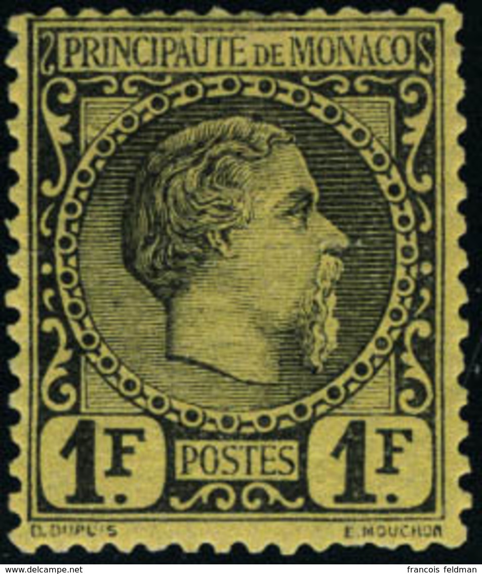 Neuf Avec Charnière N°9. 1f Charles III. Quelques Dents Légèrement Courtes, Sinon T.B. - Altri & Non Classificati