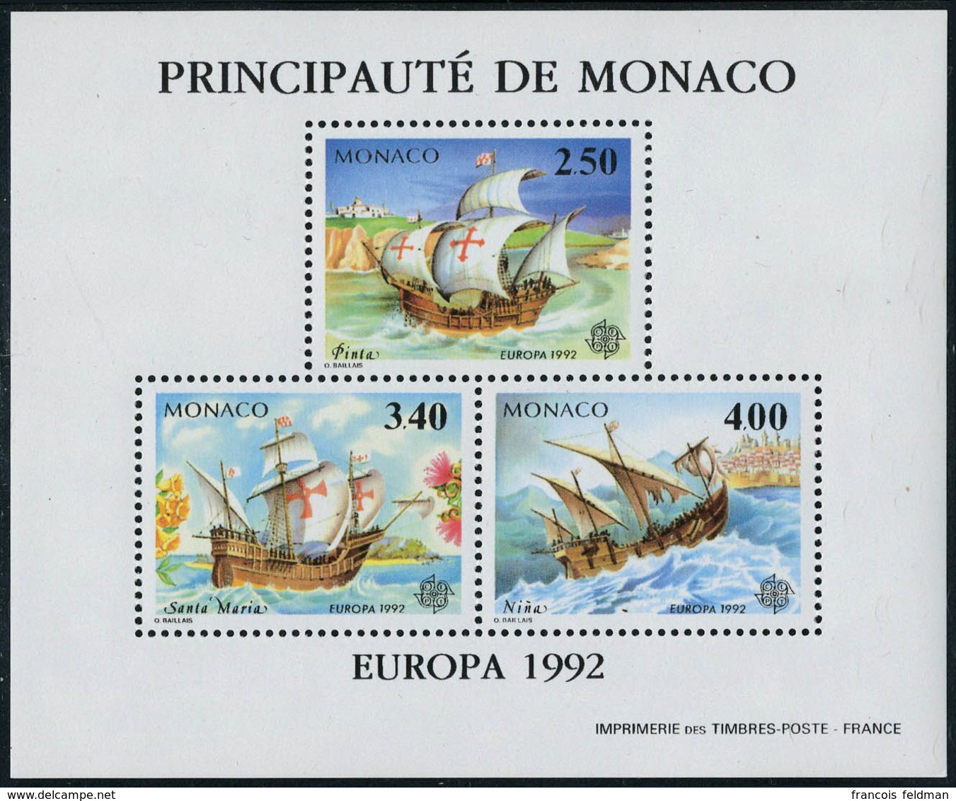 Neuf Sans Charnière N° 19, Bloc Europa 1992 Dentelé, T.B. - Altri & Non Classificati