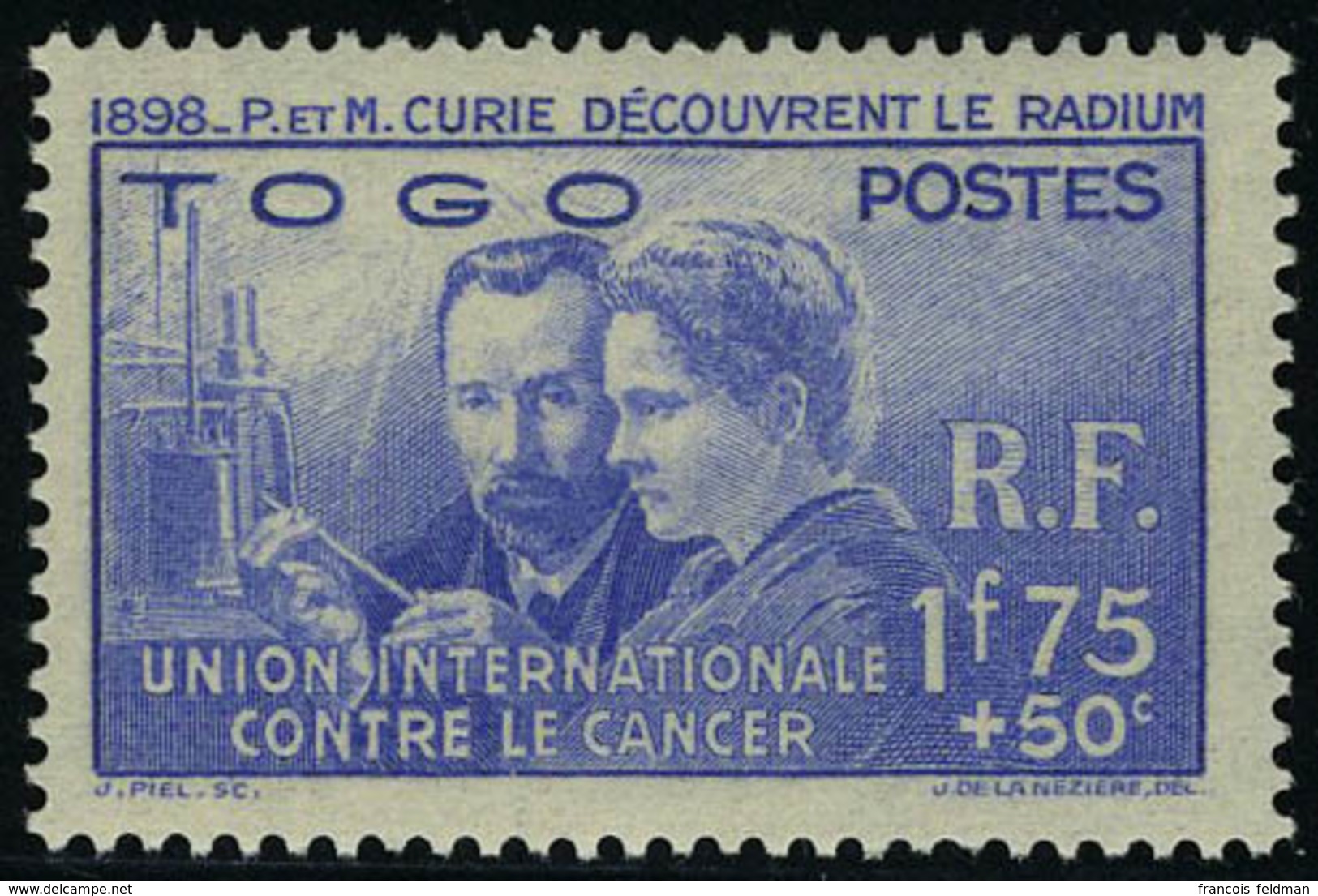 Neuf Sans Charnière 1938, Série Complète Pierre Et Marie Curie, T.B. - Altri & Non Classificati