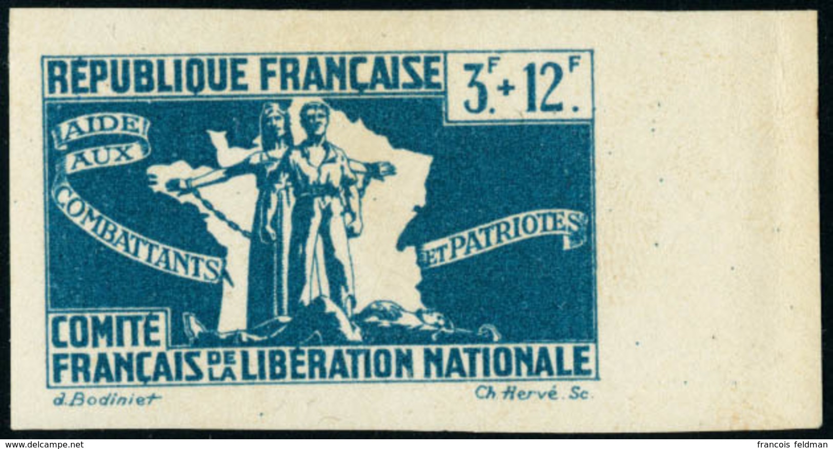 Neuf Avec Charnière N°60/64. La Série Complète Non Dentelée, Essais De Couleurs  Dont N°61 Rouge Et N°64 Bleu Clair. T.B - Sonstige & Ohne Zuordnung