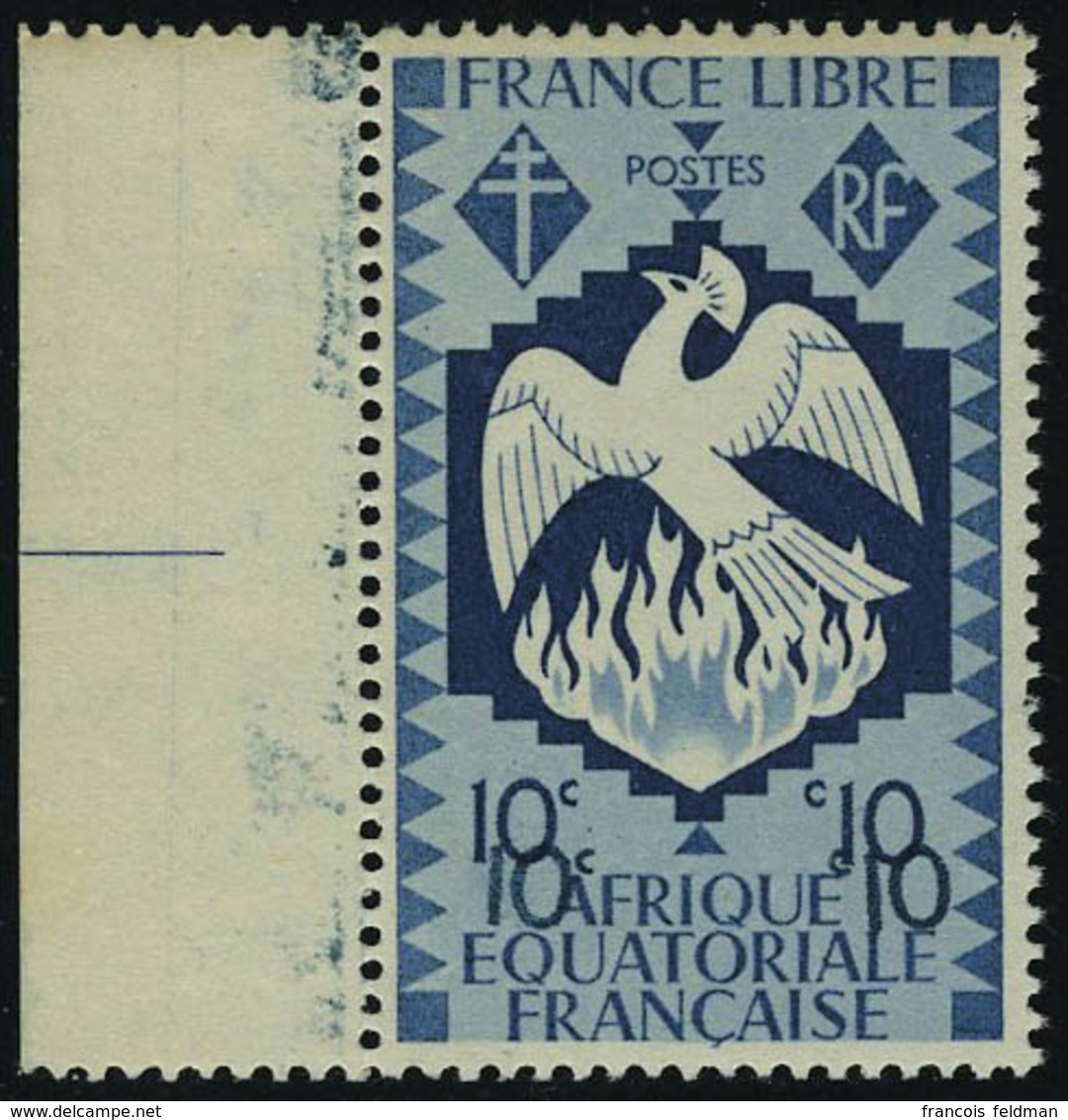 Neuf Sans Charnière N° 142a, 10c Bleu Gris Double Impression De La Valeur, Bdf, T.B. Maury - Altri & Non Classificati