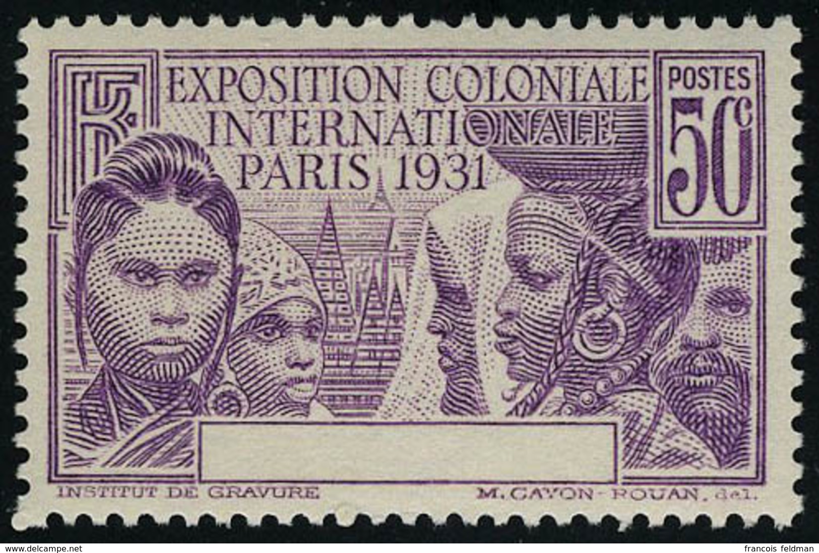 Neuf Sans Charnière N° 150a, 50c Violet Expo 31 Sans Cameroun, T.B. - Altri & Non Classificati
