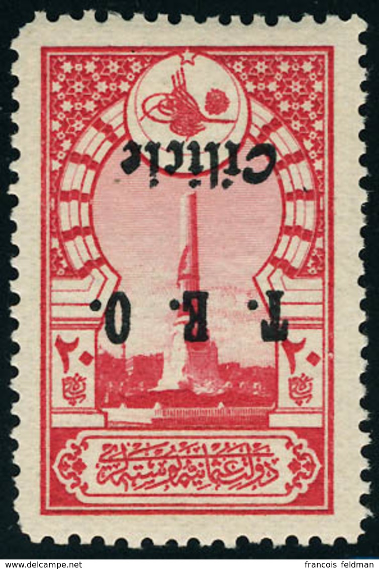 Neuf Sans Charnière N° 68a. 20pa Rose (T) Surcharge Noire, 2 Variétés : Surcharge Renversée, Surcharge Double Dont 1  Re - Altri & Non Classificati