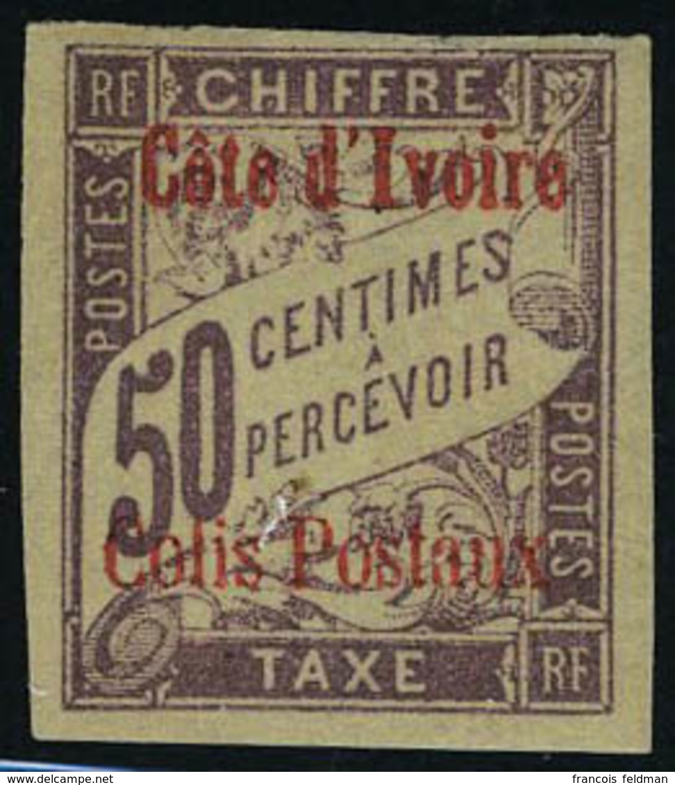 Neuf Sans Charnière N° 3, 50c Lilas , Surcharge II, TB - Altri & Non Classificati