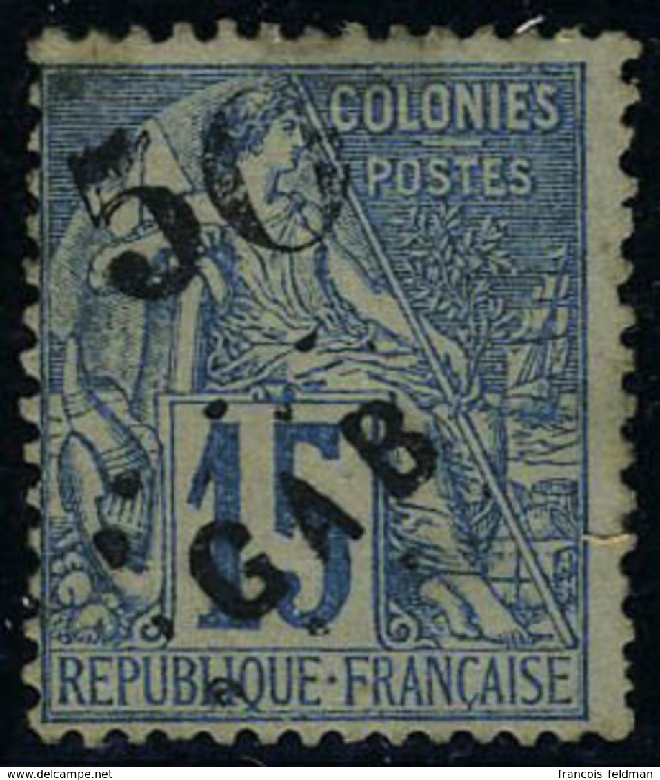 Neuf Avec Charnière N° 4, 50 Sur 15c Bleu Pd Bon Aspect Signé Brun - Altri & Non Classificati