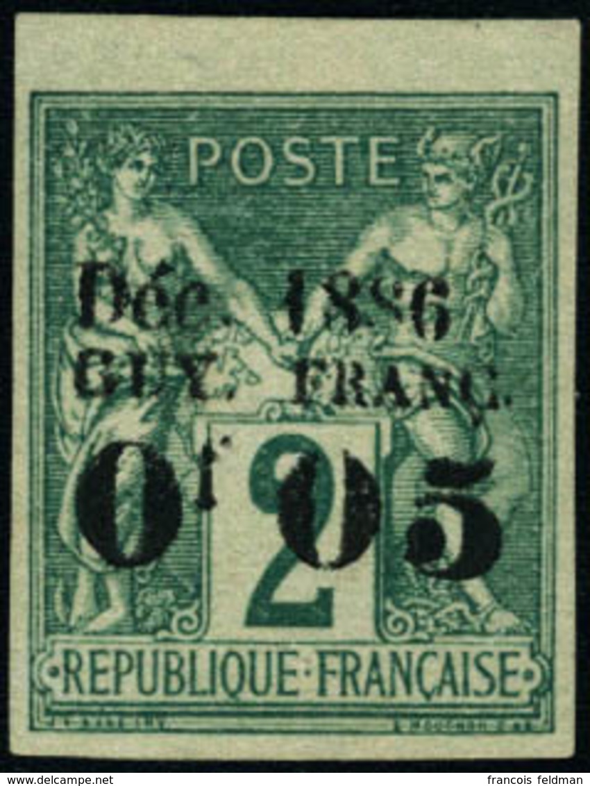 Neuf Sans Gomme N° 1a. 0f05 Sur 2c De 1877, Type I, Généralement Sans Gomme, T.B. Signé A. Brun. - Altri & Non Classificati