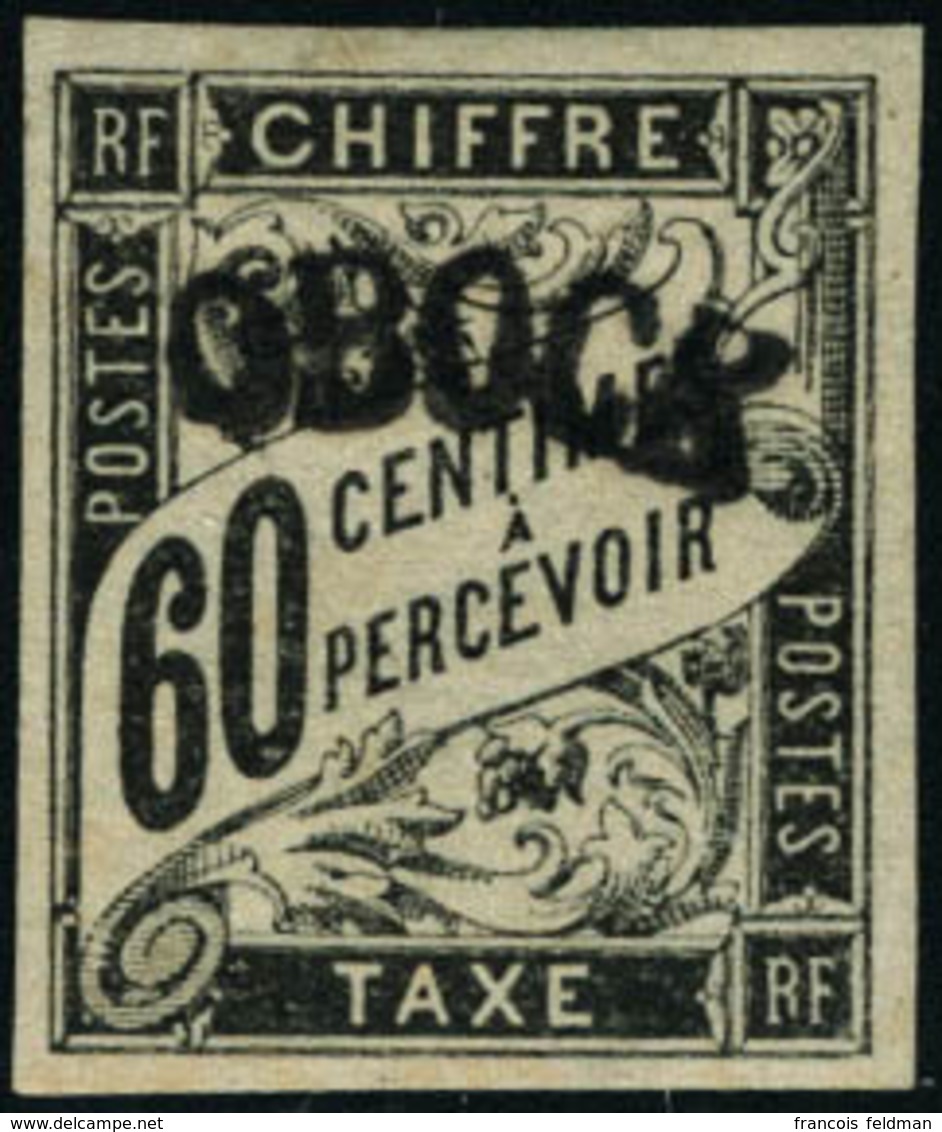 Neuf Avec Charnière N°4. 60c Noir. T.B. Signé Brun - Altri & Non Classificati