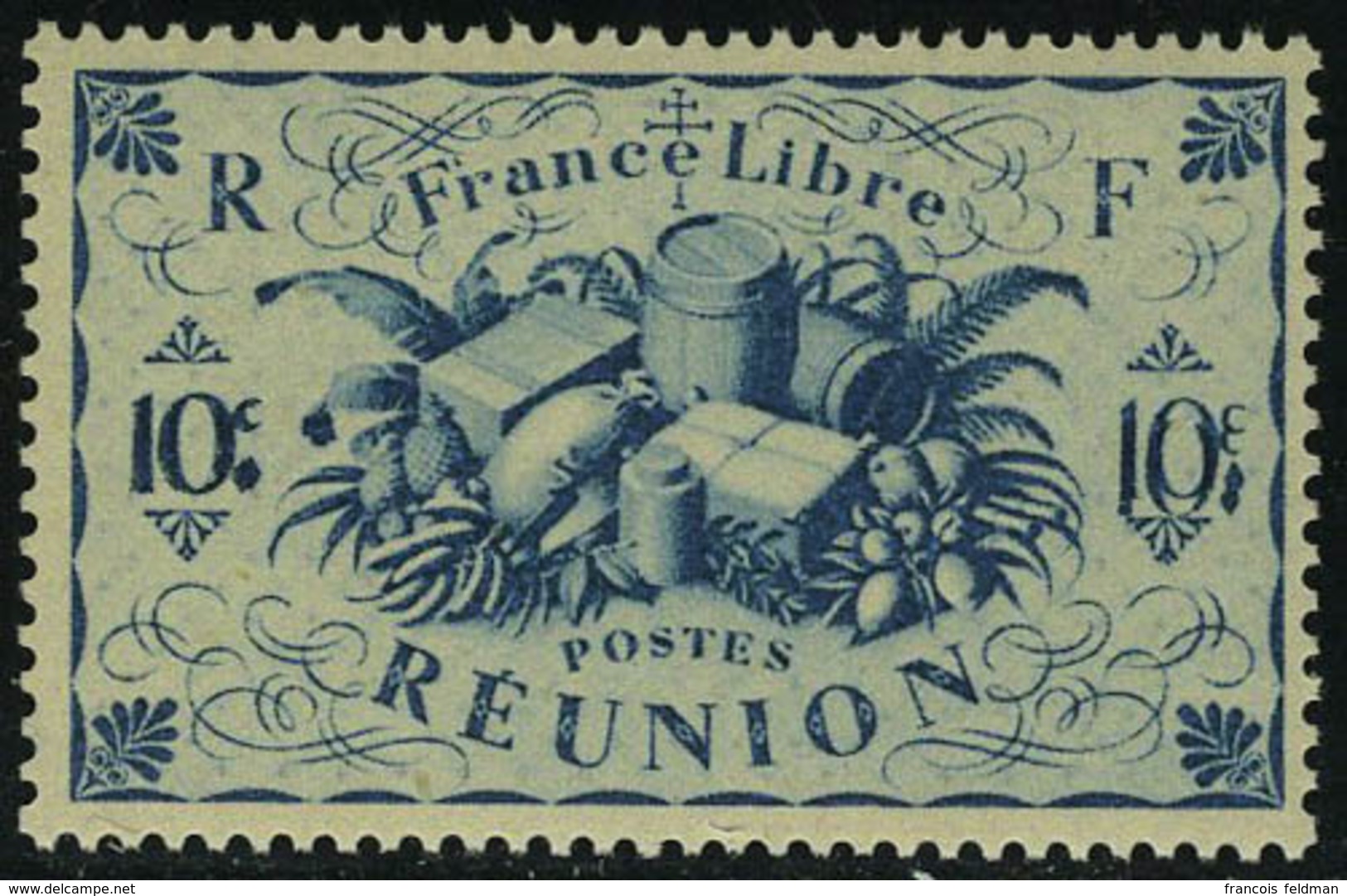 Neuf Sans Charnière N° 234a, 10c Bleu, Double Impression De La Valeur, T.B. Maury - Altri & Non Classificati