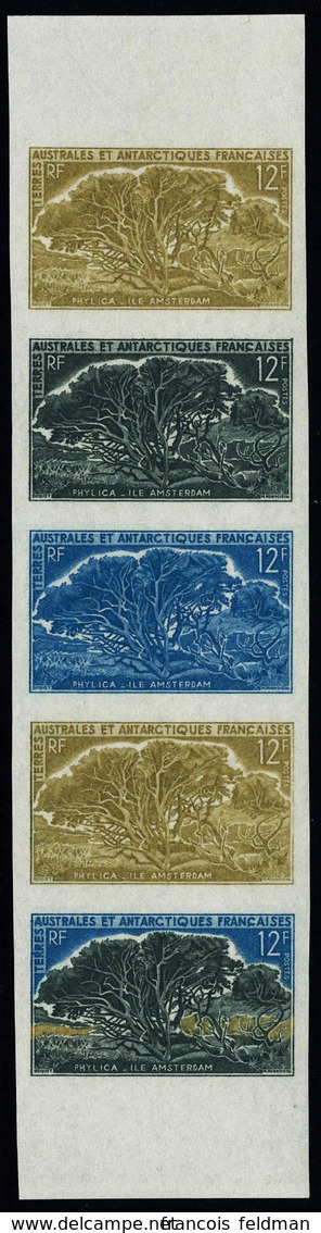 Neuf Sans Charnière N° 29, 12f Philica, Bande De 5ex ND, Essais De Couleurs, Bdf, Superbe - Altri & Non Classificati