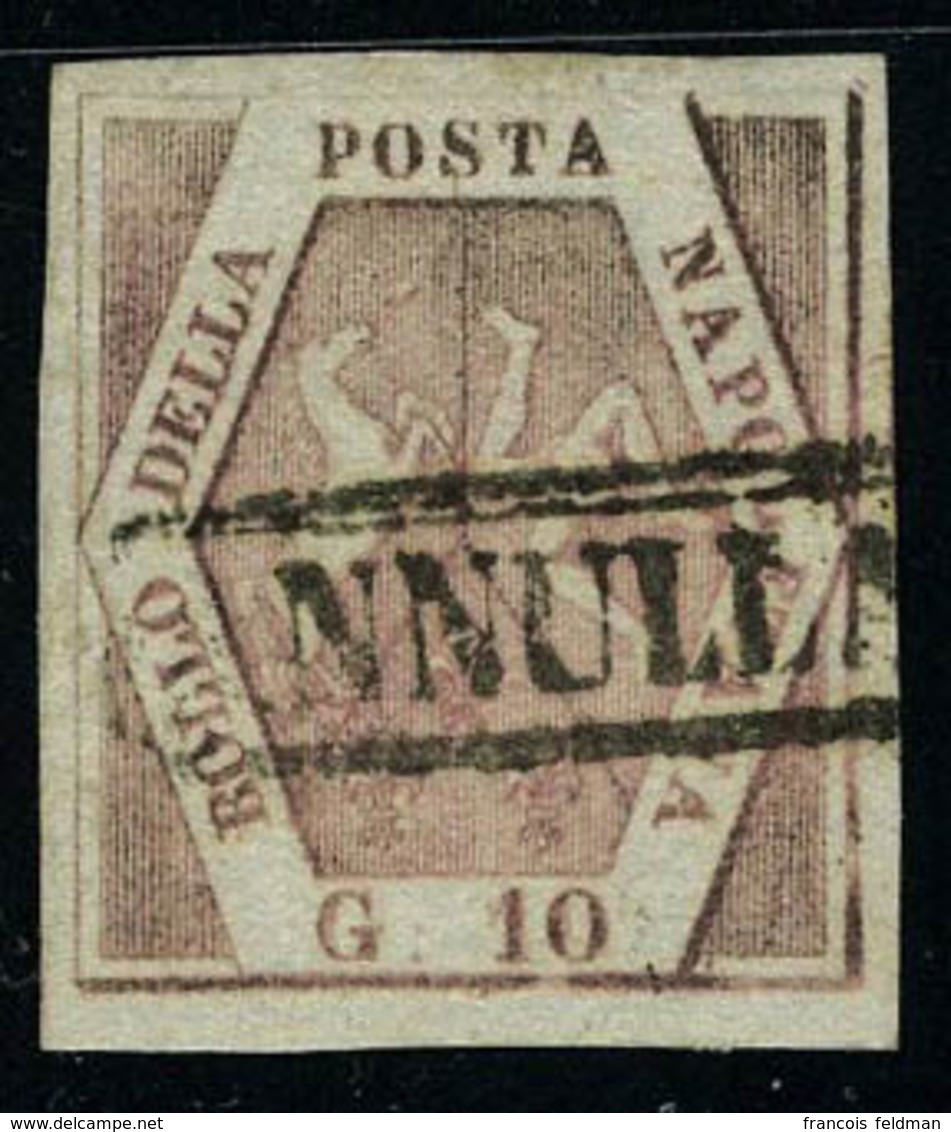 Oblitéré N° 5, 10g Rose, Grandes Marges, Superbe, Sassone 10 : 350€ - Altri & Non Classificati