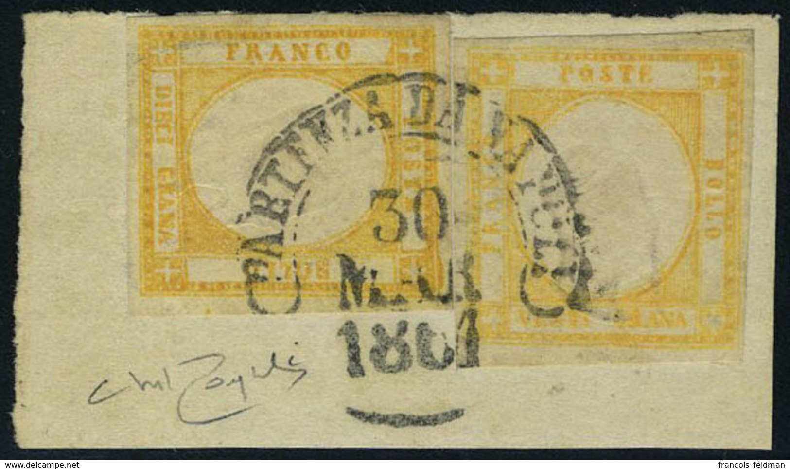 Fragment N° 15 + 16, 10gr + 20gr Faux Pour Servir, 10gr Type I, 20gr Effigie B Sr Fragment.Sassone  F6 + F10 4100 €, Sig - Otros & Sin Clasificación