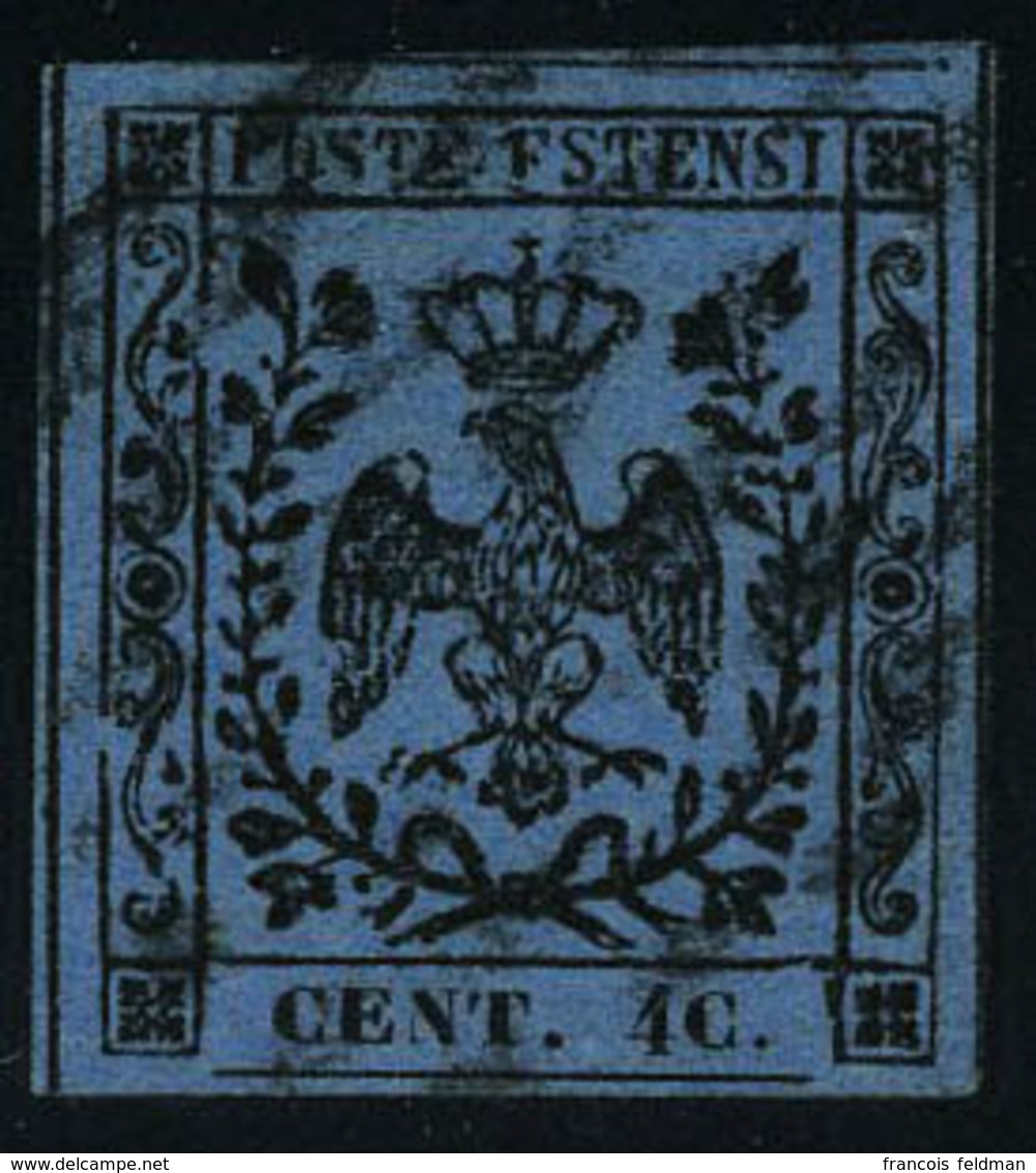 Oblitéré N° 5Ae, 40c Bleu Foncé, Erreur 4c Au Lieu De 40, T.B. Signé Diéna, Sassone 10g : 2750 € - Altri & Non Classificati