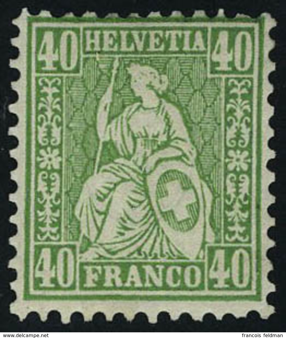 Neuf Avec Charnière N° 39, 40c Vert T.B. Zurmstein 34 : 1800 CHF - Altri & Non Classificati