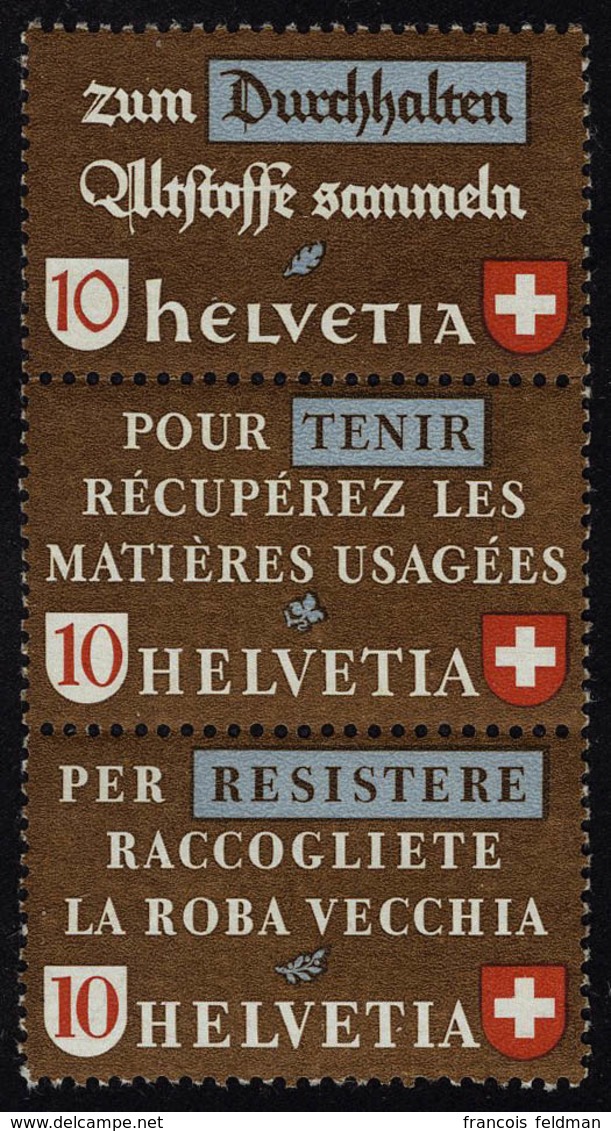 Neuf Sans Charnière N° 375/77, Propagande Pour La Récupération, 25 Combinaisons Différentes Se Tenant, Jeu Complet, Cat  - Altri & Non Classificati