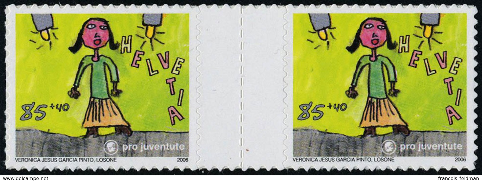 Neuf Sans Charnière N° 1913/6, Pro Juventute 2006 Série Autocollant En Paire Interpanneau T.B. Cat Suisse S 82/85 : 600  - Altri & Non Classificati