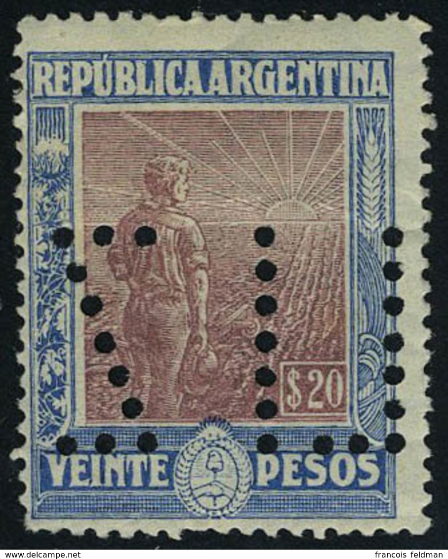 Neuf Avec Charnière N° 190/2, 5, 10, Et  20p Perforés Spécimen, T.B. - Andere & Zonder Classificatie