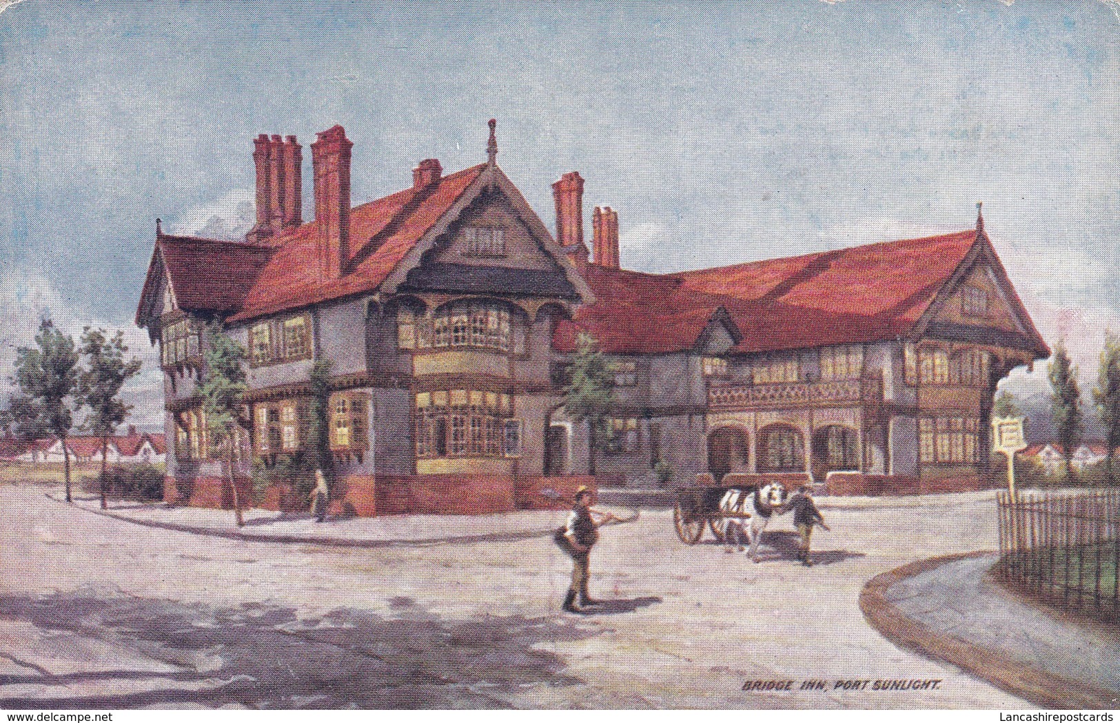 Postcard The Bridge Inn Port Sunlight Wirral Cheshire By Lever Brothers My Ref  B12331 - Other & Unclassified
