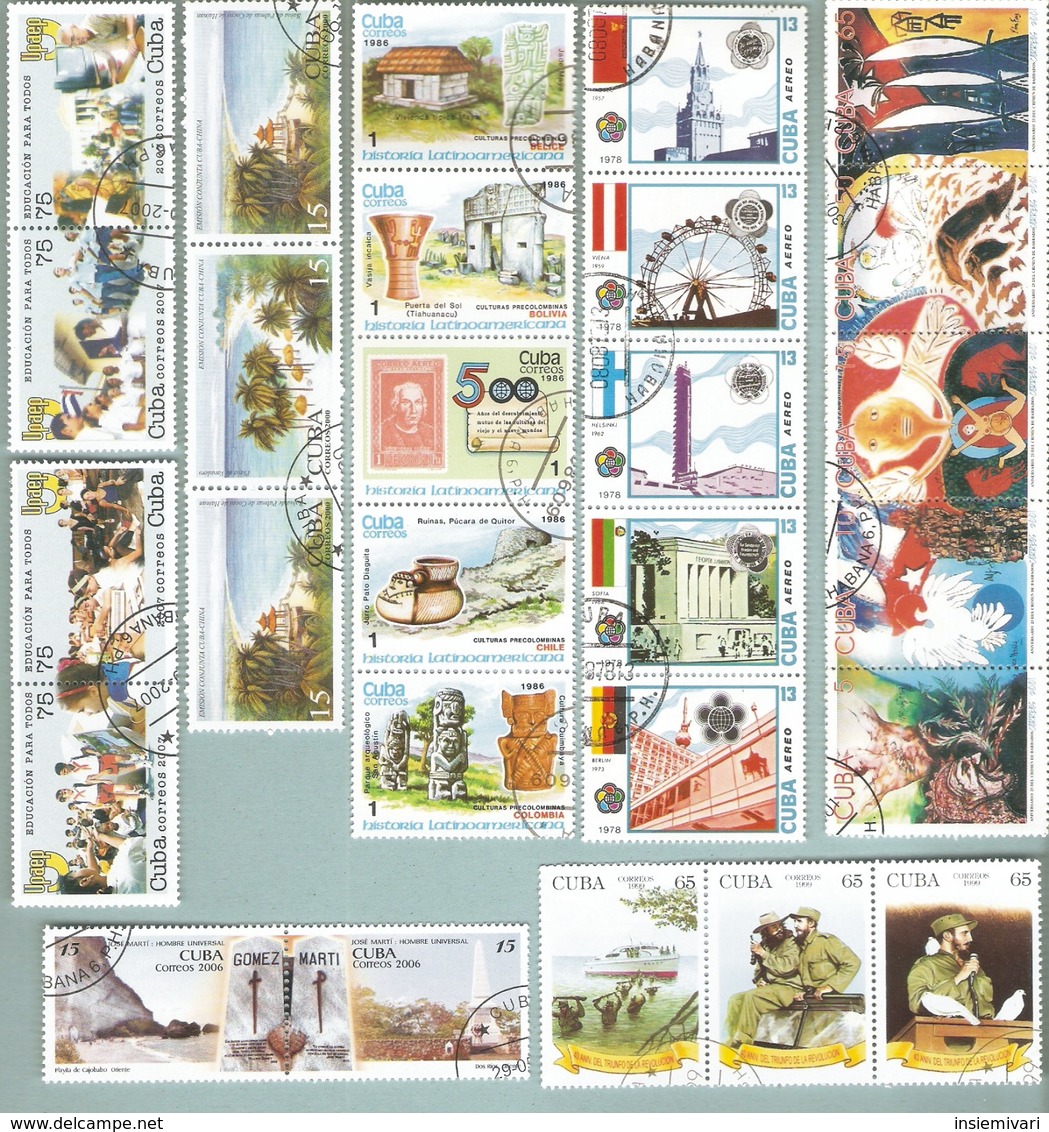 LOTTO FILATELIA CUBA Piccolo Insieme. - Vrac (max 999 Timbres)