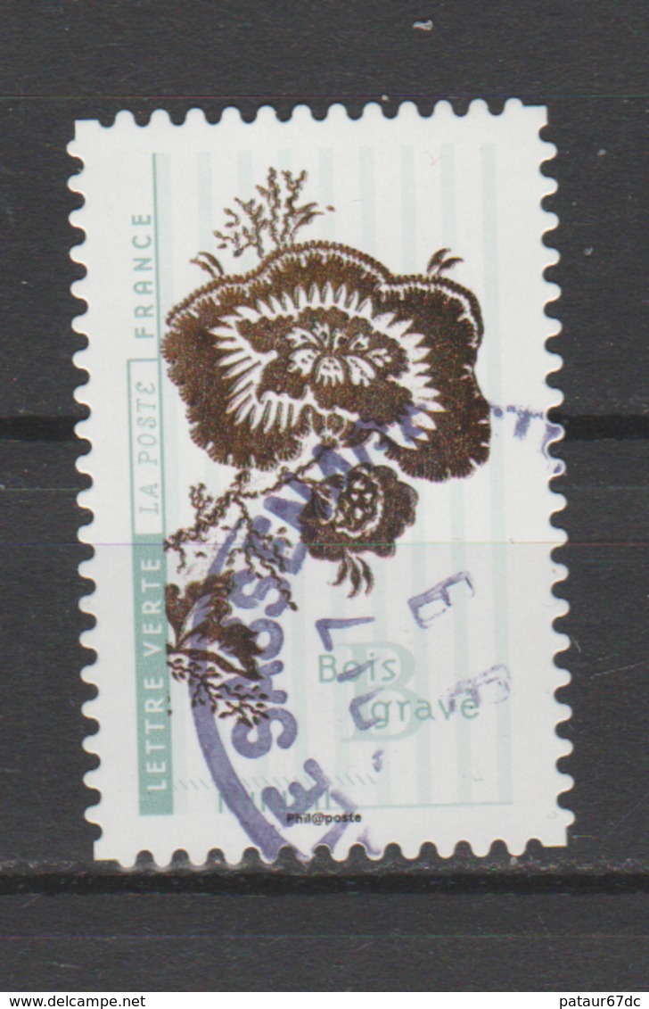 FRANCE / 2017 / Y&T N° AA 1419 : "Fleurs Et Métiers D'art" (Bois Gravé) - Choisi - Cachet Rond - Autres & Non Classés