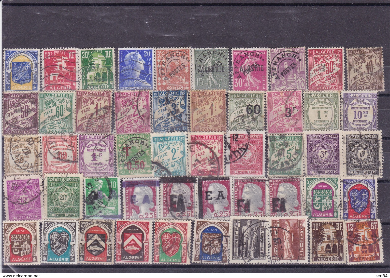 ALGERIE : Y&T : Lot De 50 Timbres Oblitérés - Oblitérés