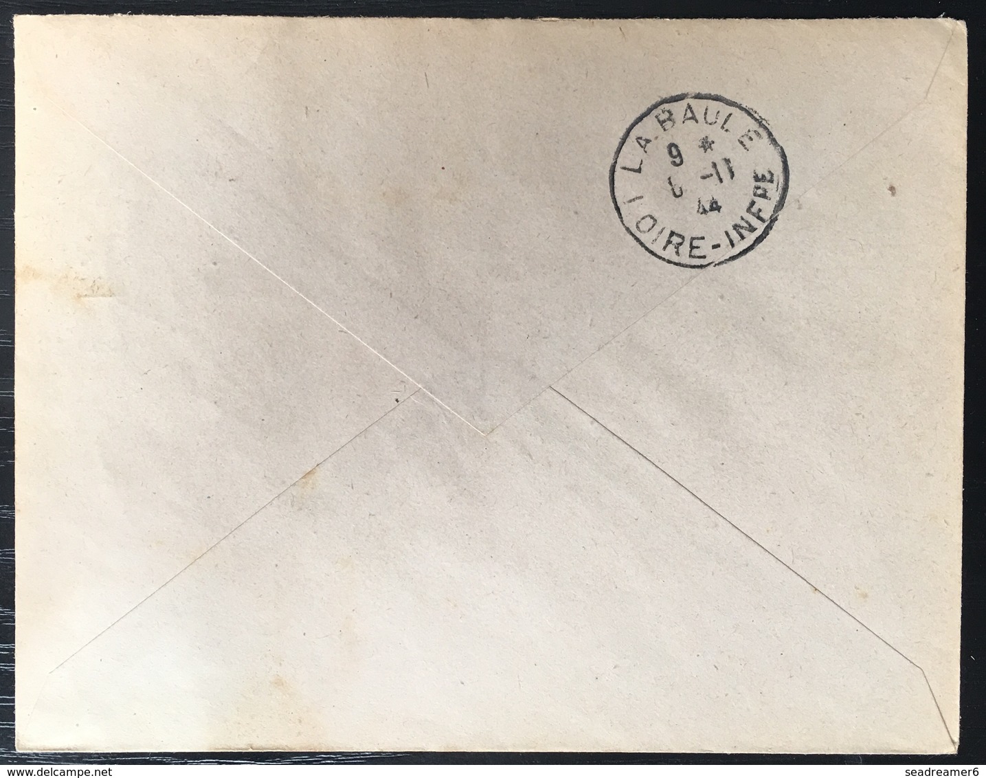 France ILOT DE SAINT NAZAIRE / POCHE DE L'ATLANTIQUE - 1945 - ENVELOPPE RECOMMANDEE Du Pouliguen - War Stamps