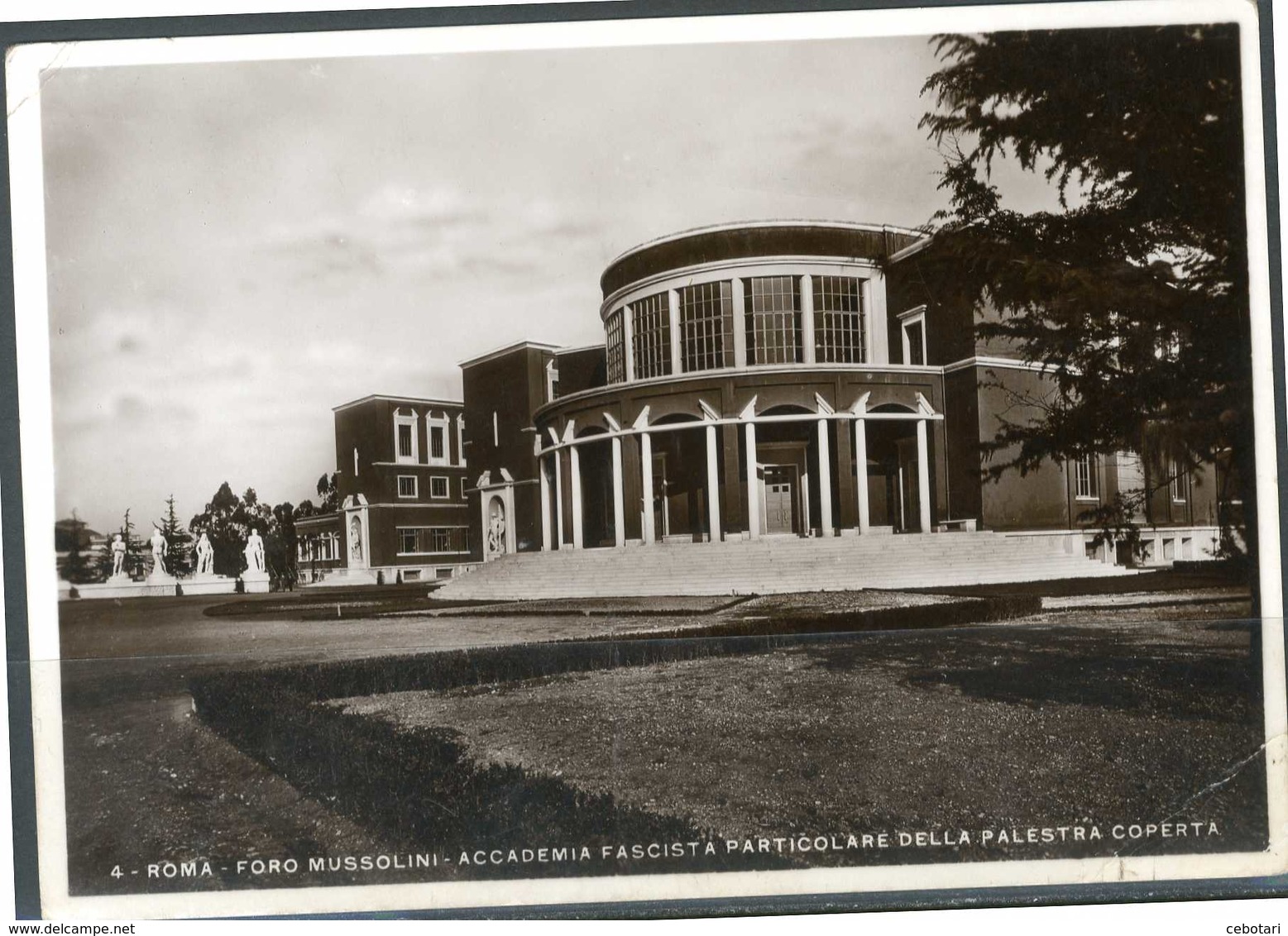 ROMA - Foro Mussolini - Accademia Fascista, Particolare Della Palestra Coperta -  Cartolina Viaggiata Anno 1933. - Sonstige & Ohne Zuordnung