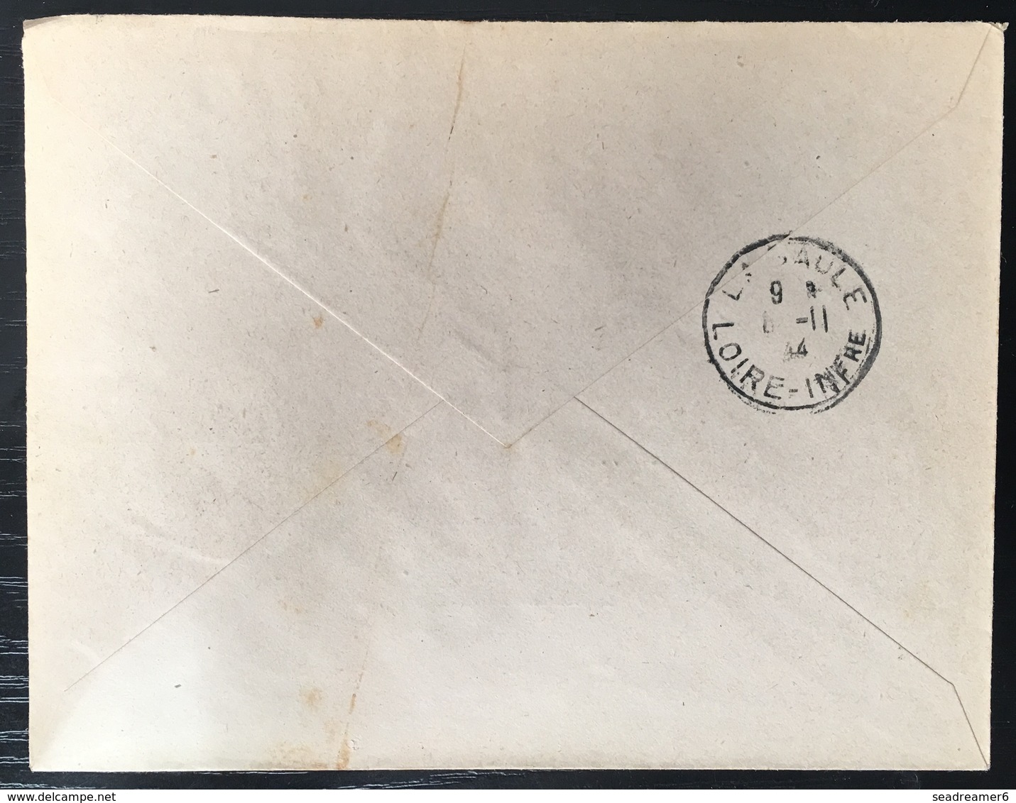 France ILOT DE SAINT NAZAIRE / POCHE DE L'ATLANTIQUE - 1945 - ENVELOPPE RECOMMANDEE Du Pouliguen - War Stamps