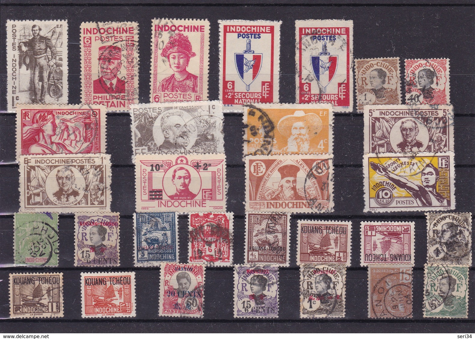 INDOCHINE : Y&T : Lot De 30 Timbres Oblitérés - Oblitérés