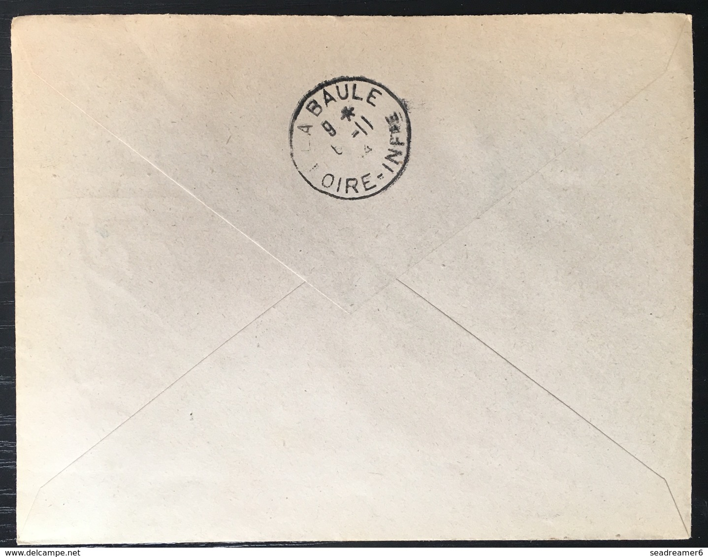 France ILOT DE SAINT NAZAIRE / POCHE DE L'ATLANTIQUE - 1945 - ENVELOPPE RECOMMANDEE Du Pouliguen - Kriegsmarken