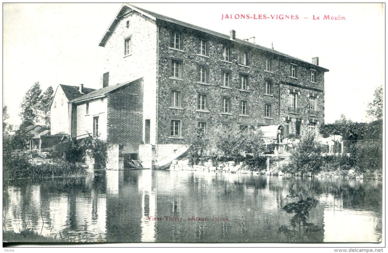 N°64172 -cpa Jalons Les Vignes -le Moulin- - Molinos De Agua