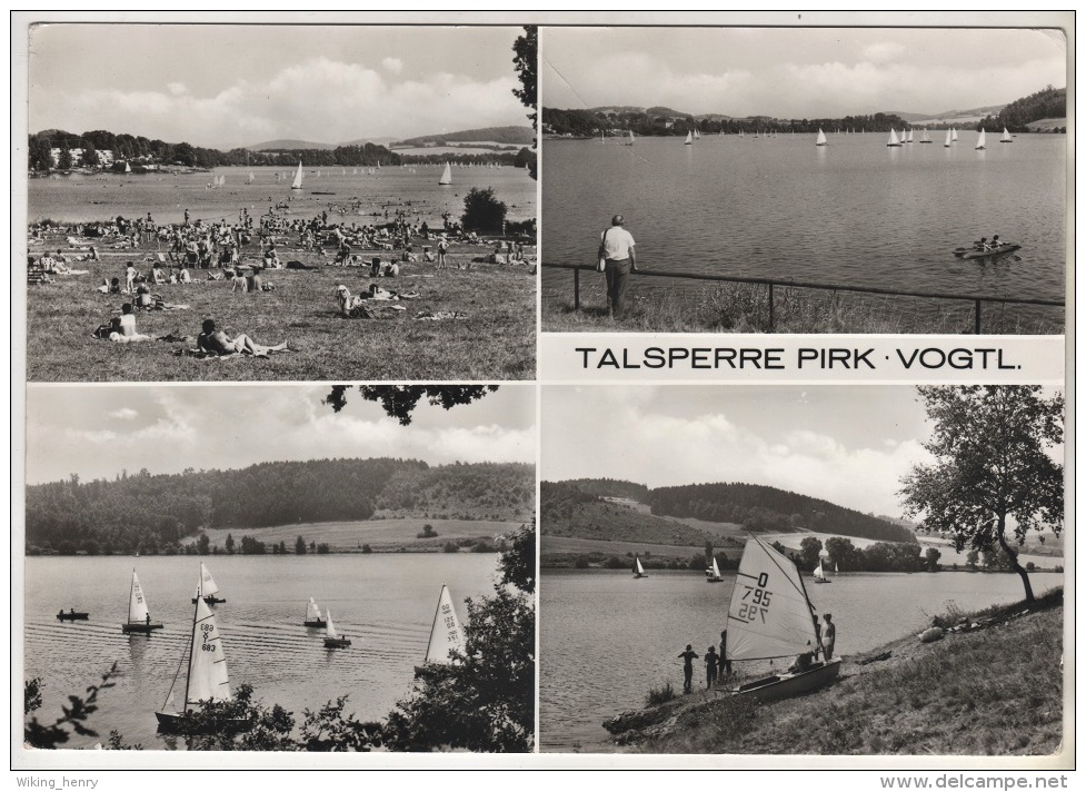 Oelsnitz Im Vogtland - S/w Talsperre Pirk   Großbildkarte - Oelsnitz I. Vogtl.